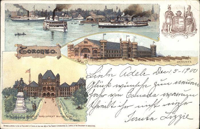 Toronto Canada Parliament Schiffe, Wappen, Armouries