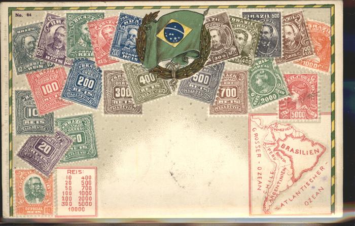 Brasilia Ciudad Wappen Briefmarkensammlung