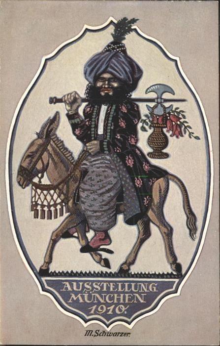 Muenchen Austellung Esel, Sultan 1910