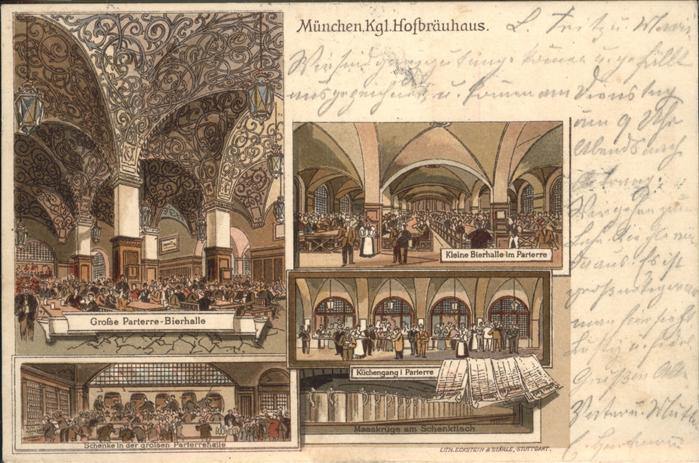 Muenchen Kgl. Hofbräuhaus Paterre