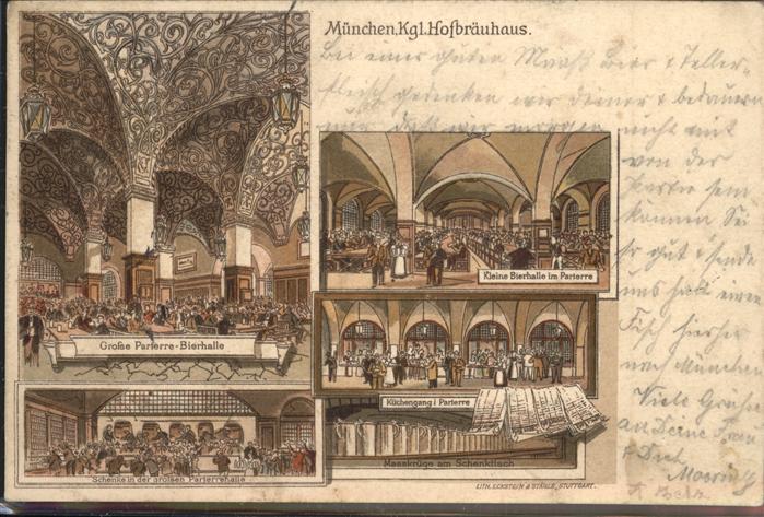 Muenchen Kgl. Hofbräuhaus Bierhalle, Parterre