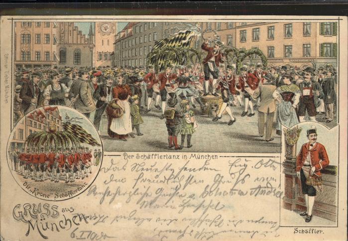 Muenchen Krone Schäfflertanz Schäffler, Tracht