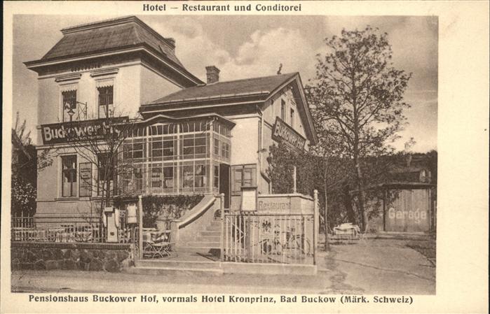 Buckow Maerkische Schweiz Bad Buckow Hotel Restaurant Conditorei