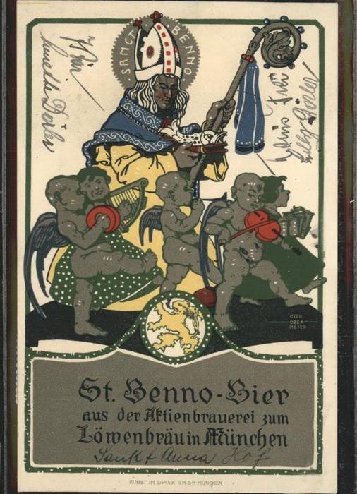 Muenchen Bayern St. Benno Bier Sanct Benno, Engel