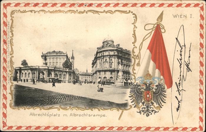 WIEN AT Albrechtsplatz Praegedruck