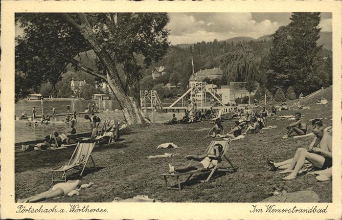 Poertschach Woerthersee Strandleben