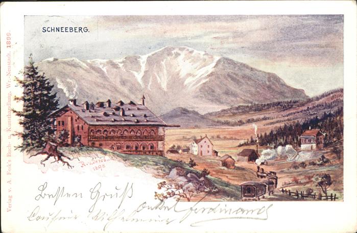 Schneeberg Tschechien Eisenbahn