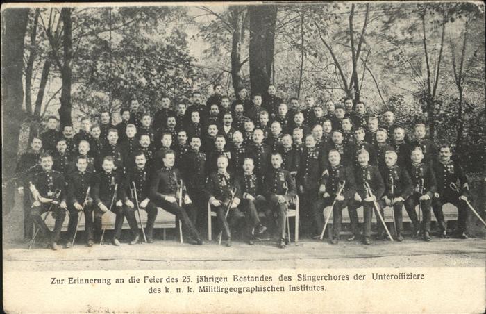 WIEN AT Saengerchor Unteroffiziere