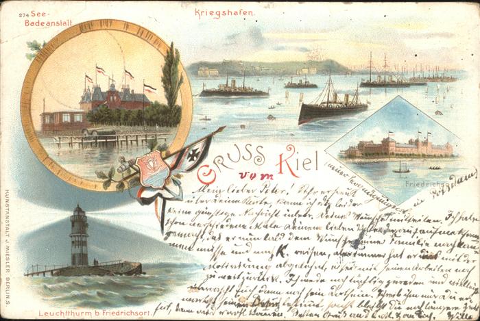 Kiel Kriegshafen Leuchtturm