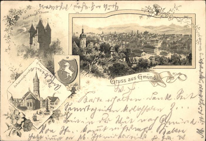 Gmuend Bodenseekreis Johanniskirche Fünfkopf Turm