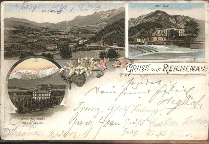 Reichenau Rax Schloss Wartholz Kurhaus