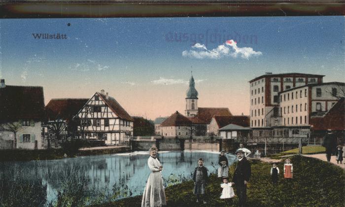 Willstaett Stempel auf AK