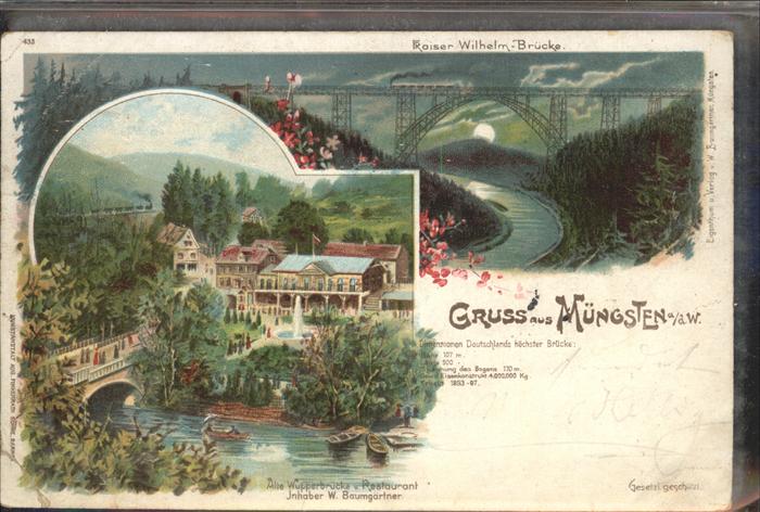 Muengsten Kaiser Wilhelm Brücke
