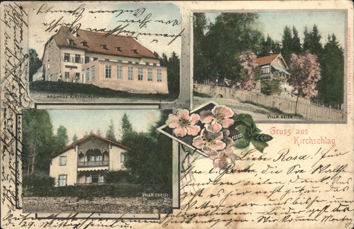 Kirchschlag Waldviertel Badhaus Villa Christ Villa Geier