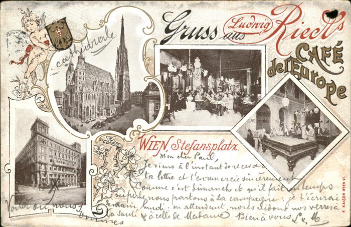 WIEN AT Cafe Europe Stefansplatz