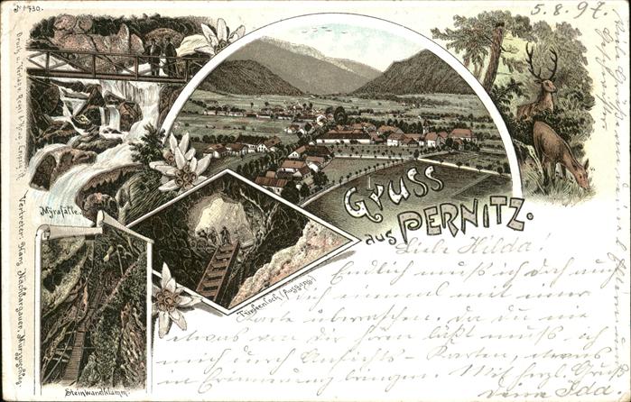 Pernitz Niederoesterreich Myrafälle Steinwandklamm