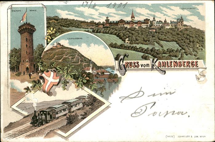 Kahlenbergerdorf Wien Eisenbahn Stefanie Warte Leopoldsberg