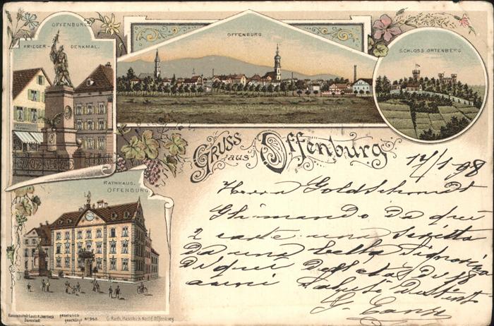 Offenburg Schloss Ortenberg Krieger Denkmal Ratha