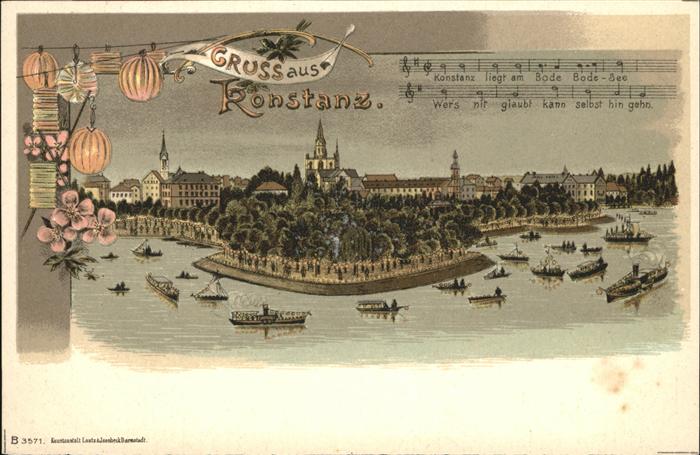 Konstanz am Bodensee   Kuenstlerkarte