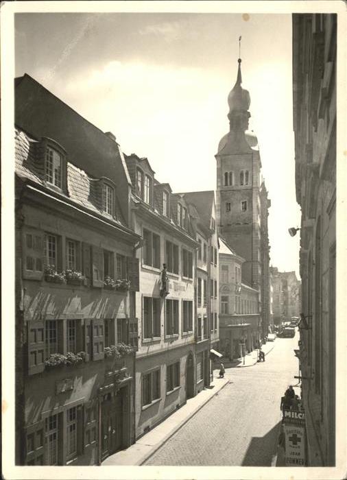 Bonn Rhein Bonngasse mit Beethovenhaus