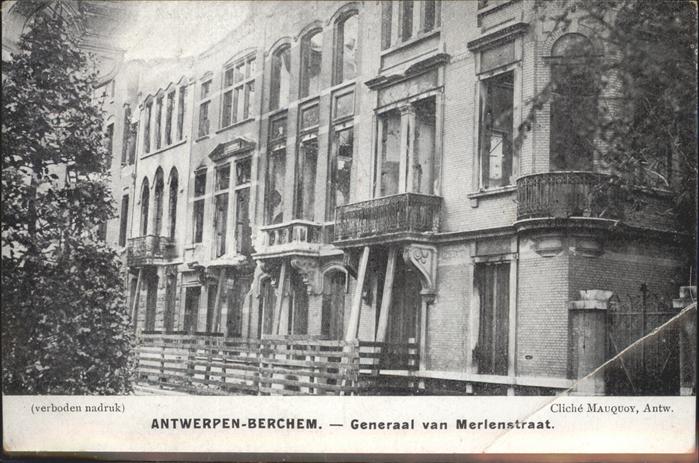 Antwerpen Anvers Generaal von Merlenstraat