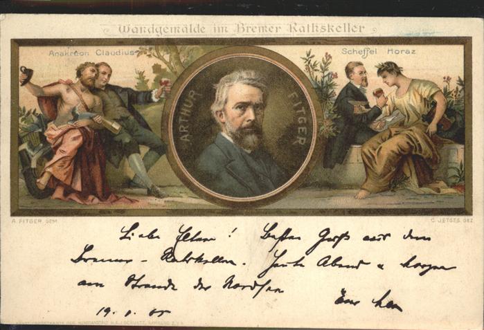 Bremen Wandgemälde im Bremer Rathskeller