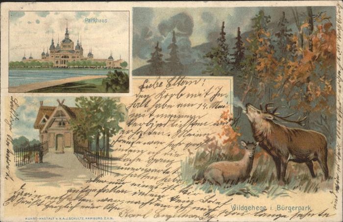 Bremen Wildgehege im Bürgerpark und Parkhaus