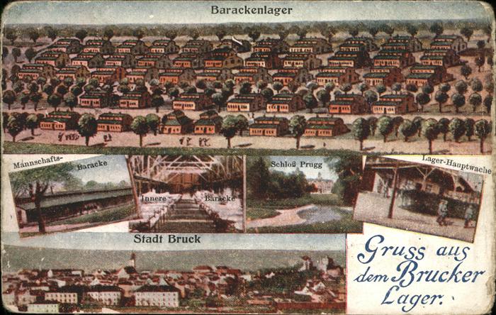 Bruck Leitha Barackenlager Stadt Schloss Prugg _ Fel