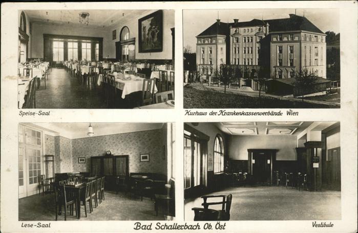 Bad Schallerbach Kurhaus Speisesaal Lesesaal Vestibule