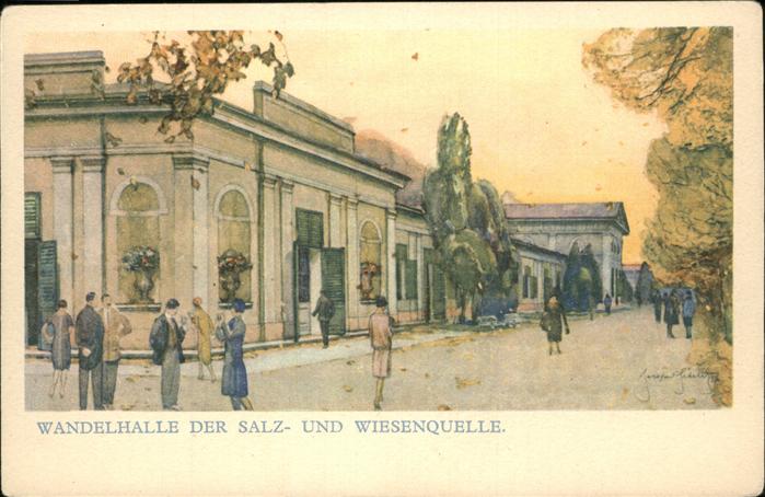 Franzensbad Boehmen Wandelhalle der Salz und Wiesenquelle