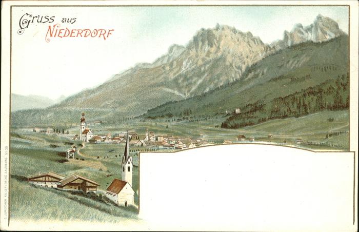 Ebenthal Kaernten Blick auf Niederdorf