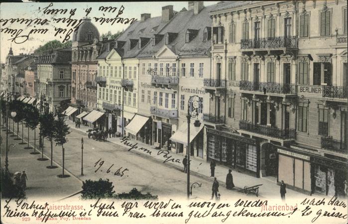 Marienbad Tschechien Boehmen Kaiserstrasse