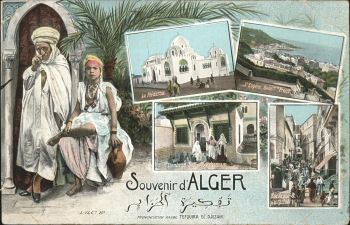 Alger Algerien La Medersa _ St Eugene Blvd Front de Me