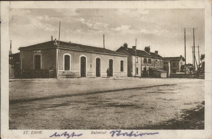 St Erme Bahnhof   Feldpost