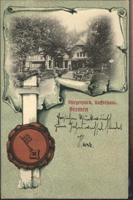 BREMEN  CITY Buergerpark Kaffeehaus Bremen