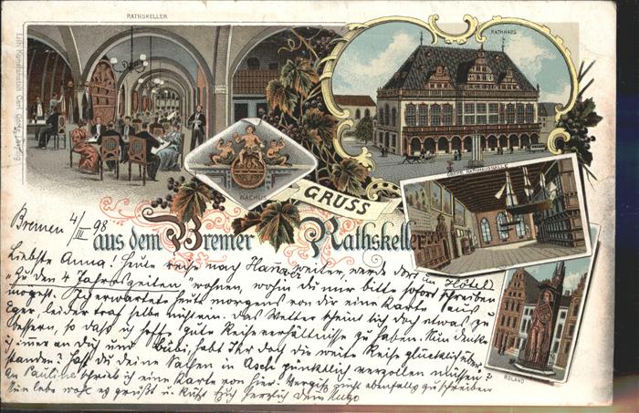 BREMEN  CITY Aus dem Bremer Ratskeller