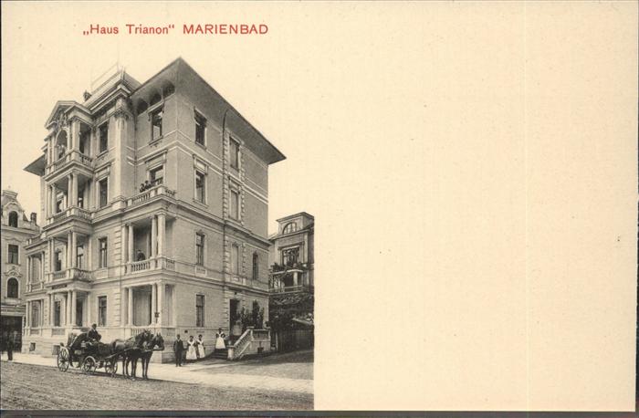 Marienbad Tschechien Boehmen Haus Trianon