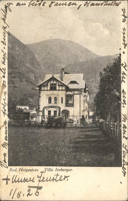 Bad Hofgastein Salzburg Villa Irnberger