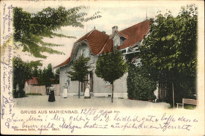Marienbad Tschechien Boehmen Cafe Alm
