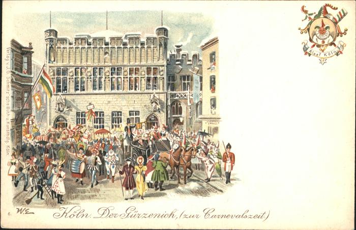 Koeln Der Gürzenich Carneval Künstlerkarte