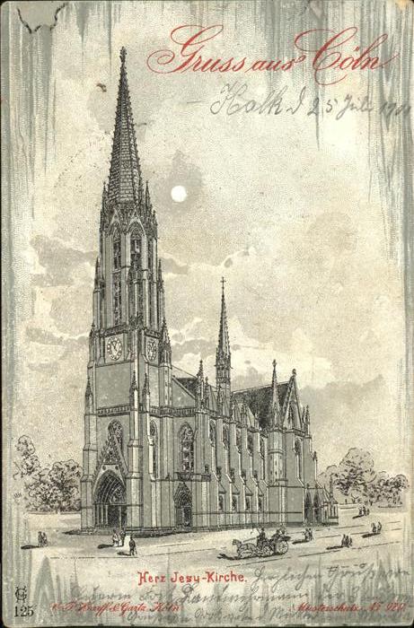 Koeln Herr Jesu Kirche Künstlerkarte