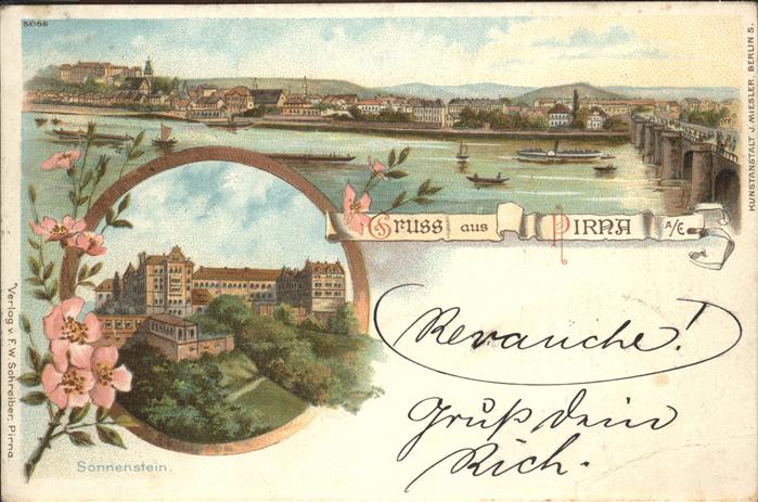 Pirna Elbe Sachsen Sonnenstein