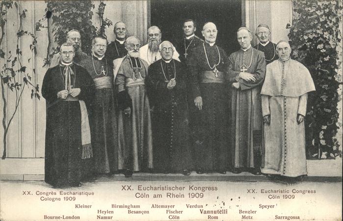 Koeln Eucharistischer Kongress 1909 Geistlich