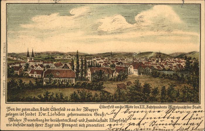 Elberfeld Wuppertal Kuenstlerkarte