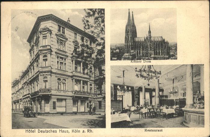 Koeln Hotel Deutsches Haus Restaurant Dom