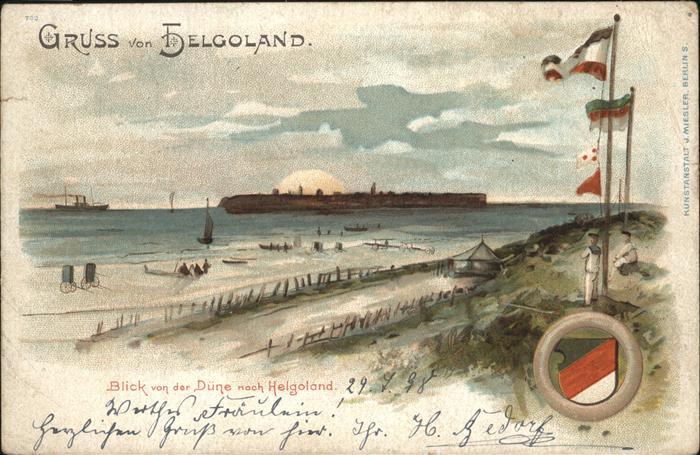 Helgoland von Düne auf Insel