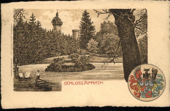 Aprath Schloss Ruderboot Schwäne