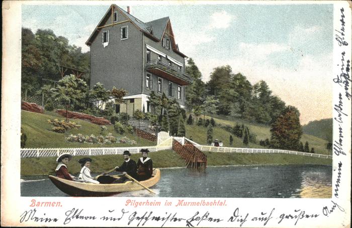 Barmen Wuppertal Pilgerheim im Murmelbachtal Ruderboot