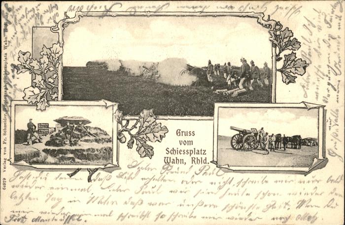 Wahn Koeln Schiessplatz Kanonen