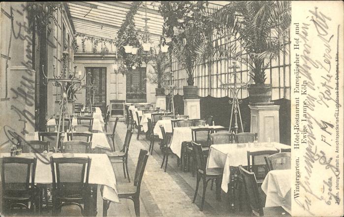 Koeln Hotel Restaurant Europäischer Hof Ewige